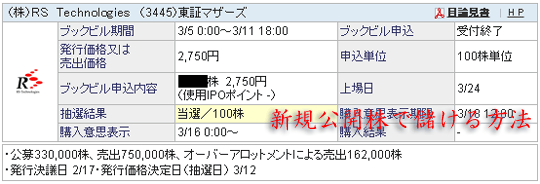SBI証券RSTechonologies